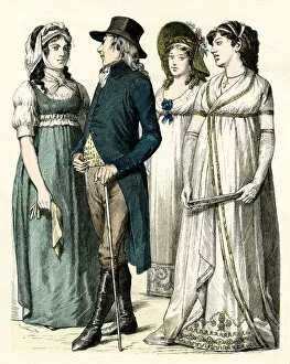 German man and three women