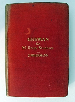 Images Dated 7th February 2013: German for Military Students - WWI era