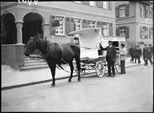 German Milk Horse & Cart