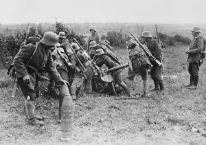 Mortars Prints: German mortar WWI