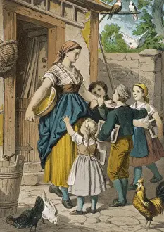 German Mother / Children
