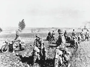 Patrol Gallery: German motorcycle patrol WWII