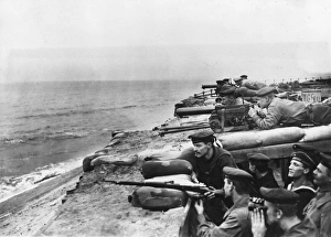 Images Dated 20th October 2011: German Naval Corps on Belgian coast, WW1