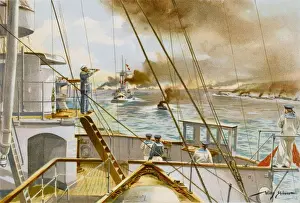 War Ships Prints: German Naval Manoeuvres