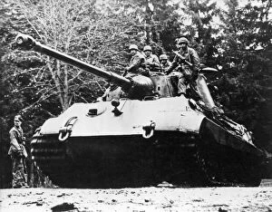 Ardennes Gallery: German Panzer tank, 1944