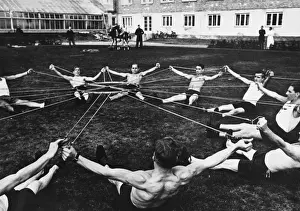 Exercises Prints: German physiotherapy WWII