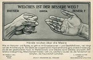 Goodwill Prints: German postcard, Which is the better way?