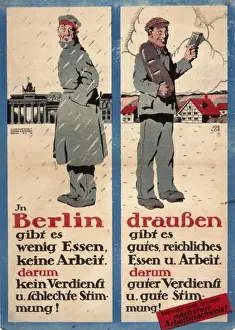 Unhappy Prints: German poster encouraging soldiers to leave Berlin