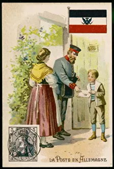 C1909 Prints: German Postman - circa 1909