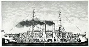 Dreadnought Prints: German pre-dreadnought battleship, SMS Zahringen