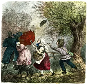 Images Dated 26th April 2018: German print - Four Seasons - Autumn