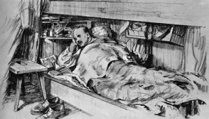 Images Dated 19th August 2011: German prisoner of war camp, a subalterns sketches