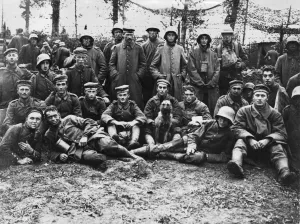 Pows Prints: German prisoners captured at Poelkapelle, WW1