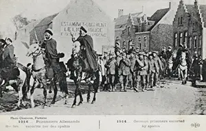 German Prisoners escorted by Spahis