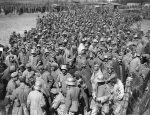 Arras Prints: German prisoners near Wanquetin, France, WW1