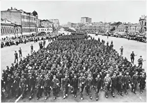 German Prisoners Paraded