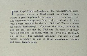 The German Raid on Scarborough, December 16th 1914