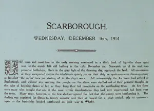 The German Raid on Scarborough, December 16th 1914