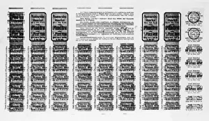 Stamp Prints: German ration card WWI