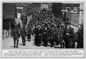 Flushing Prints: German reservists arrested at Folkestone, August 1914, WW1
