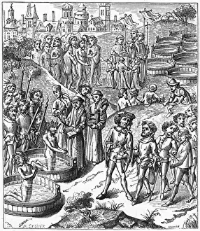Defeats Prints: German Saxons Baptised