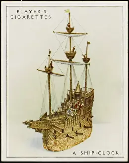 1581 Prints: German Ship Clock