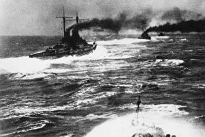 Images Dated 20th October 2011: German ships during the Battle of Jutland, WW1
