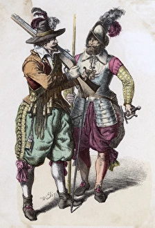 Images Dated 10th February 2017: German soldiers in 1640