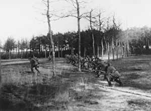 Argonne Prints: German soldiers attacking WWI