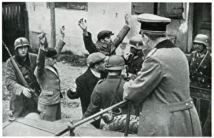 Ally Gallery: German soldiers rounding up Polish civilians, Sept 1939