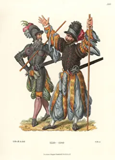Harem Prints: German soldiers wearing harem pants, late 16th century