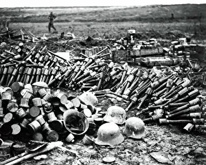 Grenades Collection: German stores left behind, Western Front, WW1