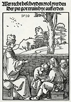 1510 Prints: GERMAN TEACHER / PUPILS
