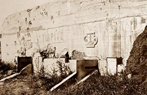 German Tirpitz battery at Ostend - WW1