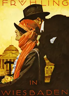Wiesbaden Prints: German travel poster