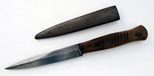 Images Dated 7th February 2013: German trench knife in its steel scabbard
