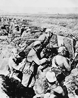 Aisne Gallery: German trench WWI