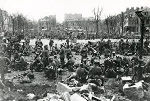German troops in Armentieres, France, WW1