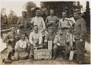 German troops with homemade instruments
