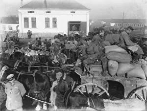 Sacks Prints: German troops at Krusevac, Serbia, WW1