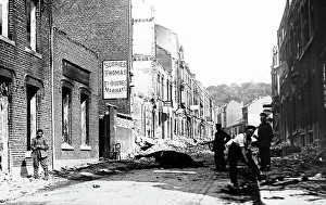 German troops looting in Vise, Belgium during WW1