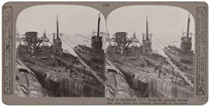 Images Dated 26th March 2018: German U-boats surrendered at Harwich, WW1