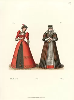 Doctors Collection: German women in big shoulder pads, 1572