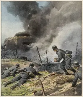 Barbarossa Prints: Germans Attack Pill-Box