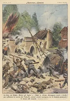 Opposing Prints: Germans Crush Belgium