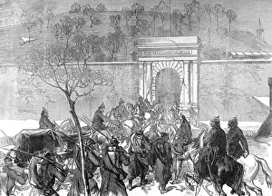 The Germans entering Mont Valerien; Franco-Prussian War, 187