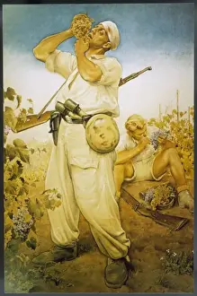 Vine Yard Prints: Germans in Vineyard