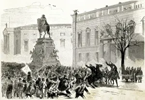 Movements Prints: Germany (1892). Second Reich. Socialist demonstration