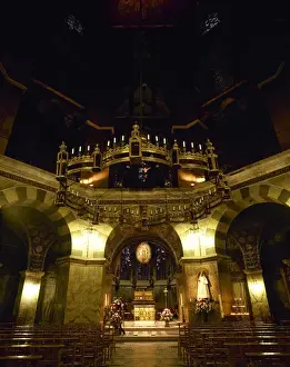 Germany. Aachen Cathedral. Palatine Chapel. Interior
