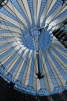 Germany. Berlin. Dome of the Sony Center by German architect